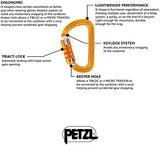 Petzl Sm'D Carabiner - Versatile, Lightweight, Compact, D-Shaped Locking Carabiner for Rock and Ice Climbing