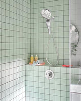 Moen Verso Chrome Round Rain Shower Head and Detachable Handshower Combination with Magnetix Docking System and 60-inch Metal Hose, 220C2