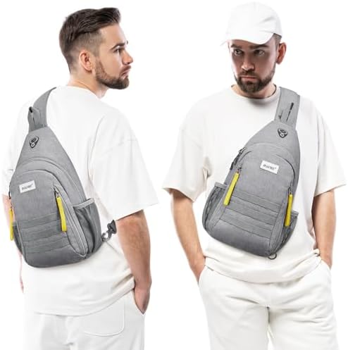 G4Free Sling Bag RFID Blocking Crossbody Backpack Travel Chest Bag Hiking Daypack for Women Men Outdoor Sports