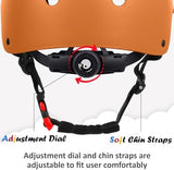 Kids Bike Helmet, Adjustable and Multi-Sport, from Toddler to Youth, 3 Sizes
