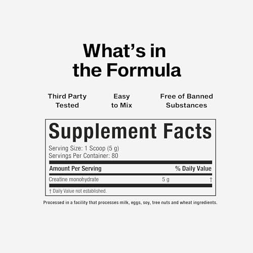 Muscletech Creatine Monohydrate Powder, Platinum Pure - Unflavored Micronized Creatine Powder for Men & Women - Workout Supplements for Performance, Muscle Recovery & Builder - (80 Servings)