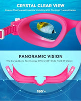 OMID Kids Swim Goggles, P2mini Polarized Swimming Goggles Comfortable for Age 6-14