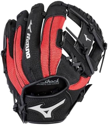 Mizuno Prospect PowerClose Youth Baseball Glove Series I V-Flex Notch I Parashock Palm Pad I ButterSoft Palm Liner
