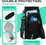 Vacuum Insulated Water Bottle 40oz - with Straw & Spout Lids, Paracord Handle, Shoulder Carrier Bag, Sport Stainless Steel,Double-Wall Metal Water Bottle Thermo Hydro Mug Flask