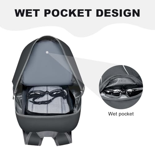 MIYCOO Backpack - Ultra Lightweight Packable Backpack for Travel Camping, 45L Hiking Back Pack Waterproof Foldable Daypack for Men Women Grey