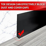 Vinyl Wall Base Baseboard Molding Trim 6" Flexible Self Adhesive Rubber Wall Base Moulding Trim Peel and Stick Design, 6 Inch x 20 Feet, Black