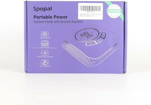 Portable Shower for Camping, [Upgraded] Spopal 8000mAh Rechargeable Camping Shower with 5 Adjustable Speeds, 4 Spray Modes, LED Display, IPX8 Waterproof Outdoor Shower Kit for Hiking, Travel, Car, Pet