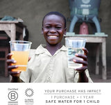 LifeStraw Peak Series Water Filter - 1L, Dark Mountain Gray, Protects Against Bacteria and Parasites, Ultra-Compact and Versatile