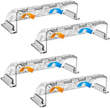 9”-15.5” Adjustable Magnetic Air Deflector with Unique Surface for Sidewall, Ceiling Registers and Vents (4 Pack)