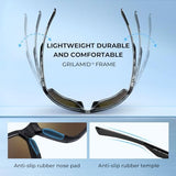 KastKing Osage Polarized Sport Sunglasses for Men and Women, Ideal for Driving Fishing Cycling Running, UV Protection