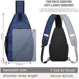 Crossbody Bags for Women Men Trendy Sling Bag Bakpack Casual Chest Bag with Convertible Shoulder Strap