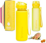 Hydracy Water Bottle with Time Marker -Large BPA Free Water Bottle & No Sweat Sleeve -Leak Proof Gym Bottle with Fruit Infuser Strainer & Times to Drink -Ideal for Fitness Sports & Outdoors