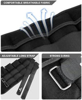 Fragraim Adjustable Ankle Weights 1-3/4/5/6/8/10/12/15/20 LBS Pair with Removable Weight for Jogging, Gymnastics, Aerobics, Physical Therapy