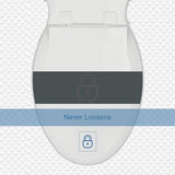 Elongated Toilet Seat Slow Close, Quiet Toilet Seat Cover with Never Loosen Durable Toilet Seat Lid Easy to Install & Clean, Polypropylene (PP), White