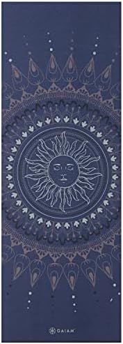 Gaiam Yoga Mat - Premium 6mm Print Extra Thick Non Slip Exercise & Fitness Mat for All Types of Yoga, Pilates & Floor Workouts (68"L x 24"W x 6mm Thick)