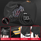 Bike Cover for 3 Bikes - Outdoor Bike Covers for Stationary 3 Bikes Heavy Duty & Waterproof, 600D Bicycle Covers for 3 eBike, Mountain Bike, Road Bike, Hybrid Bike, Beach Cruiser Bike Storage