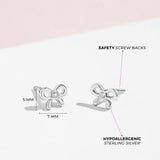 In Season Jewelry Tiny Bow Kids Earrings – 925 Sterling Silver