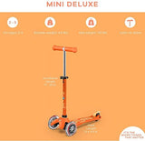 Micro Kickboard - Mini Deluxe - Three Wheeled, Lean-to-Steer Swiss-Designed Micro Scooter