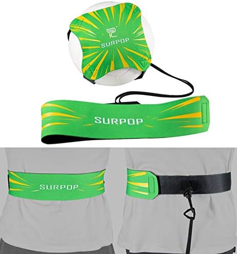 Soccer/Volleyball/Rugby Trainer, Football Kick Throw Solo Practice Training Aid Control Skills Adjustable Waist Belt for Kids Adults