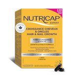Nutricap Expert Hair & Nail Growth - Made In Canada - Biotin, Walnut Oil, Vitamin B3 - Hair Growth, Strengthens Nails - 2 Months Treatment - 120 softgels