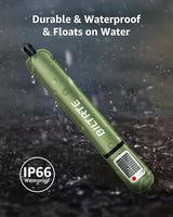 Solar Camping Lights Rechargeable, 3 Lighting Modes, IP66 Waterproof Inflatable Lamp for Hiking, Backpacking, Survival, Collapsible Tent Lights for Camping, Portable Lanterns for Power Outage