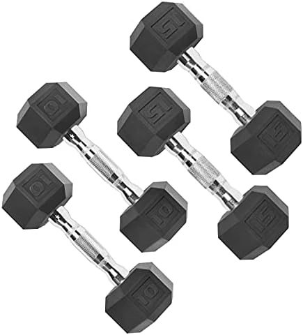 CAP Barbell Coated Dumbbell Weight | Multiple Options Pairs & Sets