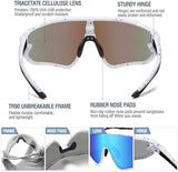 DUCO Kids Sunglasses Youth Baseball Sun Glasses Lightweight TR90 Frame UV400 Sports Cycling Shades for Boys Girls DK268