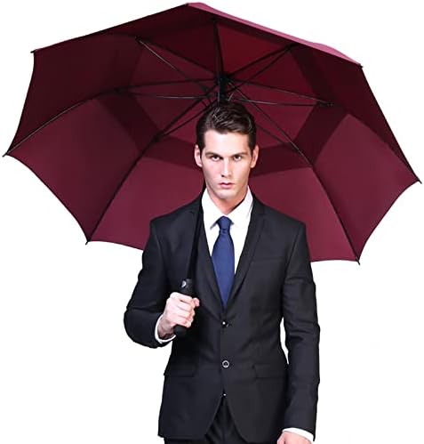 G4Free 47/54/62/68 Inch Automatic Open Golf Umbrella Oversize Extra Large Double Canopy Vented Windproof Waterproof Stick Umbrellas