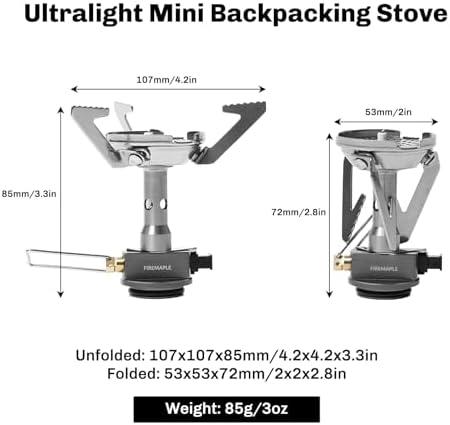 Fire-Maple Backpacking and Camping Stove Series | Outdoor Propane Camp Cooking Gear | Portable Pot/Jet Burner | Ideal for Hiking, Trekking, Fishing, Hunting Trips and Emergency Use (Greenpeak)