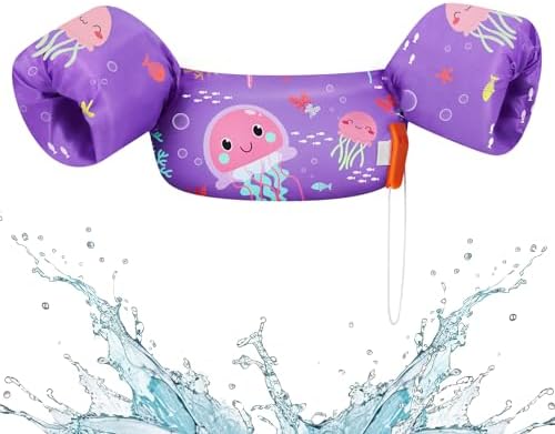 HeySplash Swim Vest for Kids, Toddler Pool Floaties Fit 20-50/70 Lbs, Children Swimming Vest with Adjustable Strap, Swim Jacket Water Wing Arm Float, Puddle Sea Beach Boat Jumper Boy Girl Baby