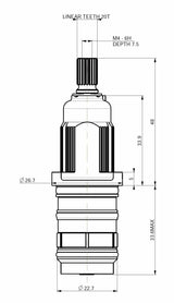 Vernet Thermostatic Cartridge CA189-0415020110090