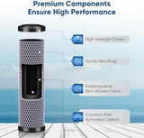 1 Micron 2.5" x 10" Whole House CTO Carbon Water Filter Cartridge Replacement for Under Sink Water Filter System, Dupont WFPFC8002, WFPFC9001, FXWTC, SCWH-5, WHEF-WHWC, WHCF-WHWC, AMZN-SCWH-5, 2Pack