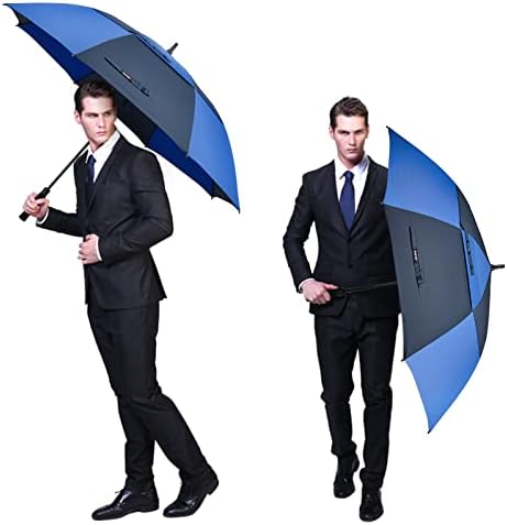 G4Free 47/54/62/68 Inch Automatic Open Golf Umbrella Oversize Extra Large Double Canopy Vented Windproof Waterproof Stick Umbrellas