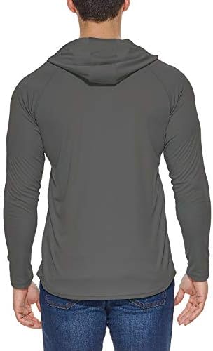 baleaf Men's Sun Protection Hoodie Shirt UPF 50+ Long Sleeve UV SPF T-Shirts Rash Guard Fishing Swimming Lightweight