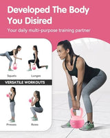 Soft Kettlebell - Cushioned Impact-Resistant Base and Anti-Slip, Kettle bell Anti-Slip Grip Weight for Home Workouts, Safe Strength Training Kettlebells Sets for Women & Men, With Non-slip Gloves