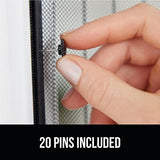 GORILLA GRIP Magnetic Screen Door, Hands Free Mesh Curtain Keeps Bugs and Mosquitos Out, Automatic Magnet Closure, Heavy Duty Patio Sliding Dog Doors Cover, Window Screen Protector, Black 38x82