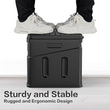 Portable Toilet,Camping Toilet Have Small Foldable Size. It is Compact Portable Toilet for Adults and Children. Suitable for Cars, Hiking, Beaches and Camping, Black