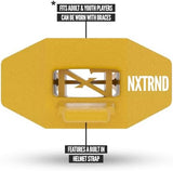 Nxtrnd Two Football Mouth Guard, Football Mouthpiece with Strap, Fits Adult & Youth (Gold)