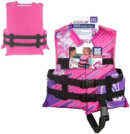 Oceans 7 U SCoast Guard Approved, Infant-Child-Youth Life Jacket Vest – Sizes for 8-90 lbs. – Type III Vest, PFD, Personal Flotation Device