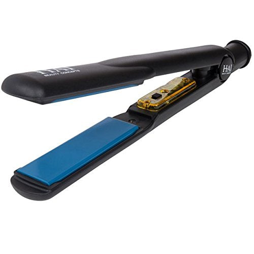 HAI Convertible Ceramic Hair Straightener for Women - Professional Fast Heating Flat Iron with 5 Temperature Levels for All Hair Types - (Classic Blue)