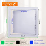 Suteck Plastic Access Panel for Drywall Ceiling 12 x 12 Inch Reinforced Plumbing Wall Access Doors Removable Hinged White