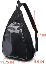 Oxford Ita Bag Kawaii Pin Display Chest Pack Single Shoulder Bag Sport Backpack Hiking Daypack, Medium