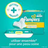 Pampers Baby Wipes, Sensitive, Water Based Wipe, Clinically Proven, Hypoallergenic, and Unscented for Babies, 1008 Wipes Total (12 Flip-Top Packs)