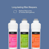 Brondell H2O+ Coral UC300 Three-Stage Undercounter Water Filtration System (UF-35 Replacement Filters)
