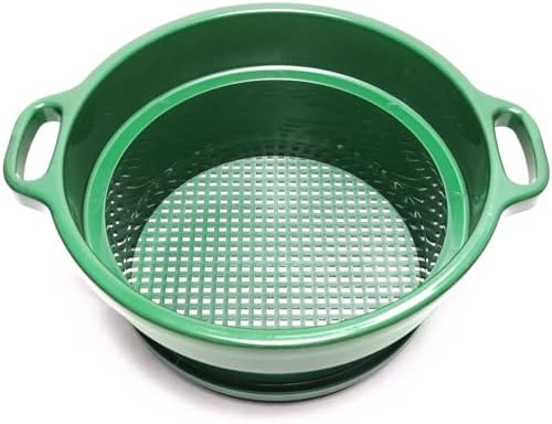 ASR Outdoor DEEP Stacking 1/4" Classifier Screen with Handles, Heavy Duty 5 Gallon Plastic Sifting Sieve