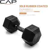 CAP Barbell Coated Hex Dumbbell Weight | Multiple Options
