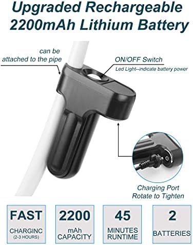 innhom Portable Shower Camping Shower Outdoor Camp Shower Pump, Electric Rechargeable Portable Camping Shower, Powered by Rechargeable Battery