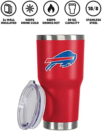FOCO NFL unisex NFL Team Logo 30oz Insulated Stainless Steel Travel Mug Tumbler