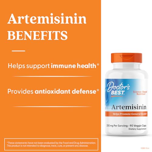 Doctor's Best Artemisinin, Non-GMO, Vegan, Gluten Free, 90 Veggie Caps
