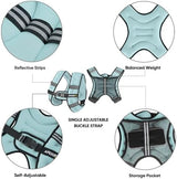 APEXUP Weighted Vest with 5lbs/10lbs/15lbs/20lbs/25lbs/30lbs Weights and Reflective Stripe, Weight Vest Men Women for Workout, Strength Training, Running